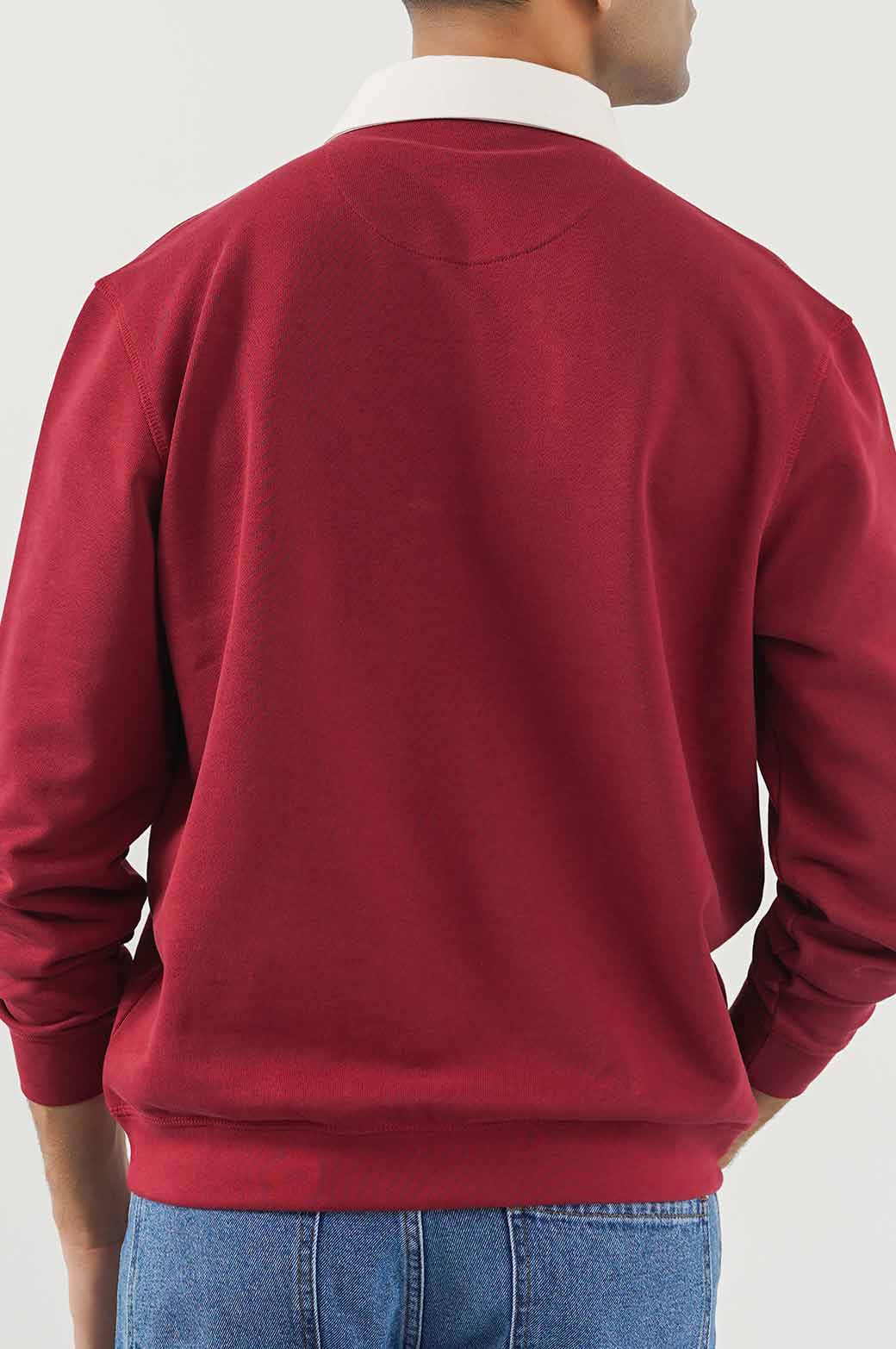 MAROON RUGBY POLO SHIRT