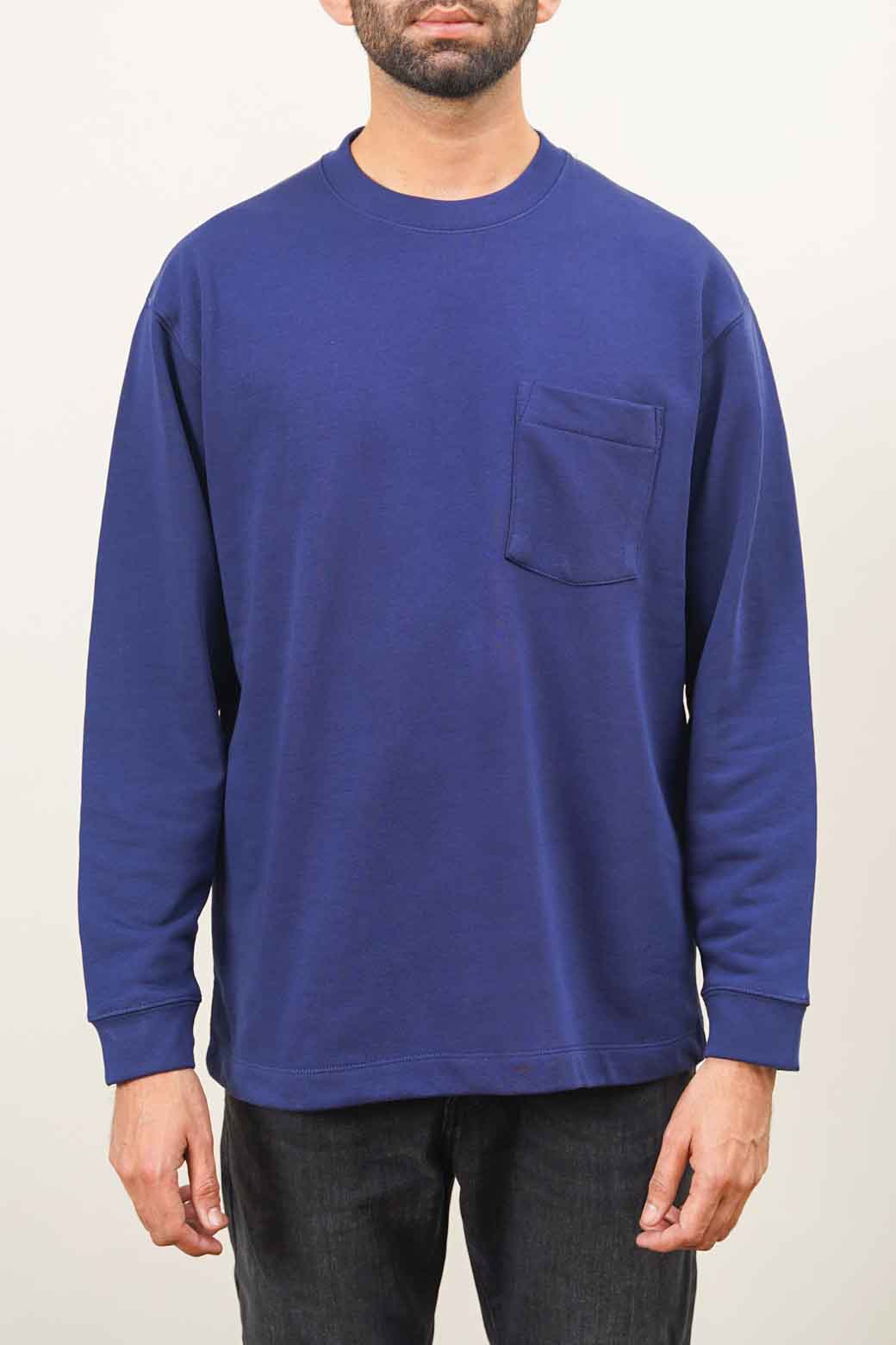 MIDNIGHT BLUE CREW WITH POCKET