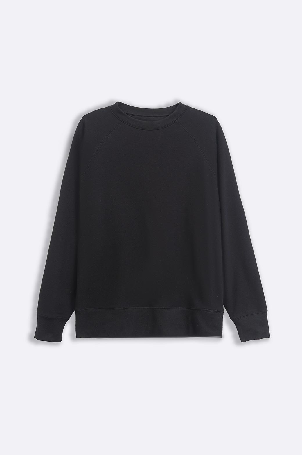 BLACK EVERYDAY RAGLAN SWEATSHIRT