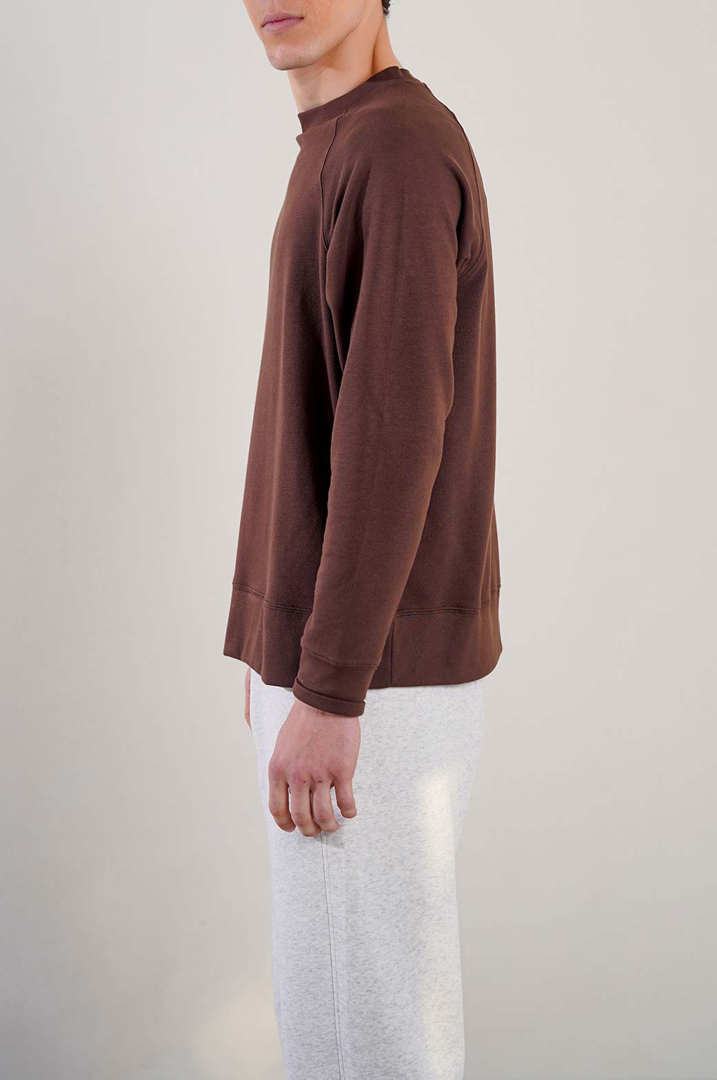 BROWN EVERYDAY RAGLAN SWEATSHIRT