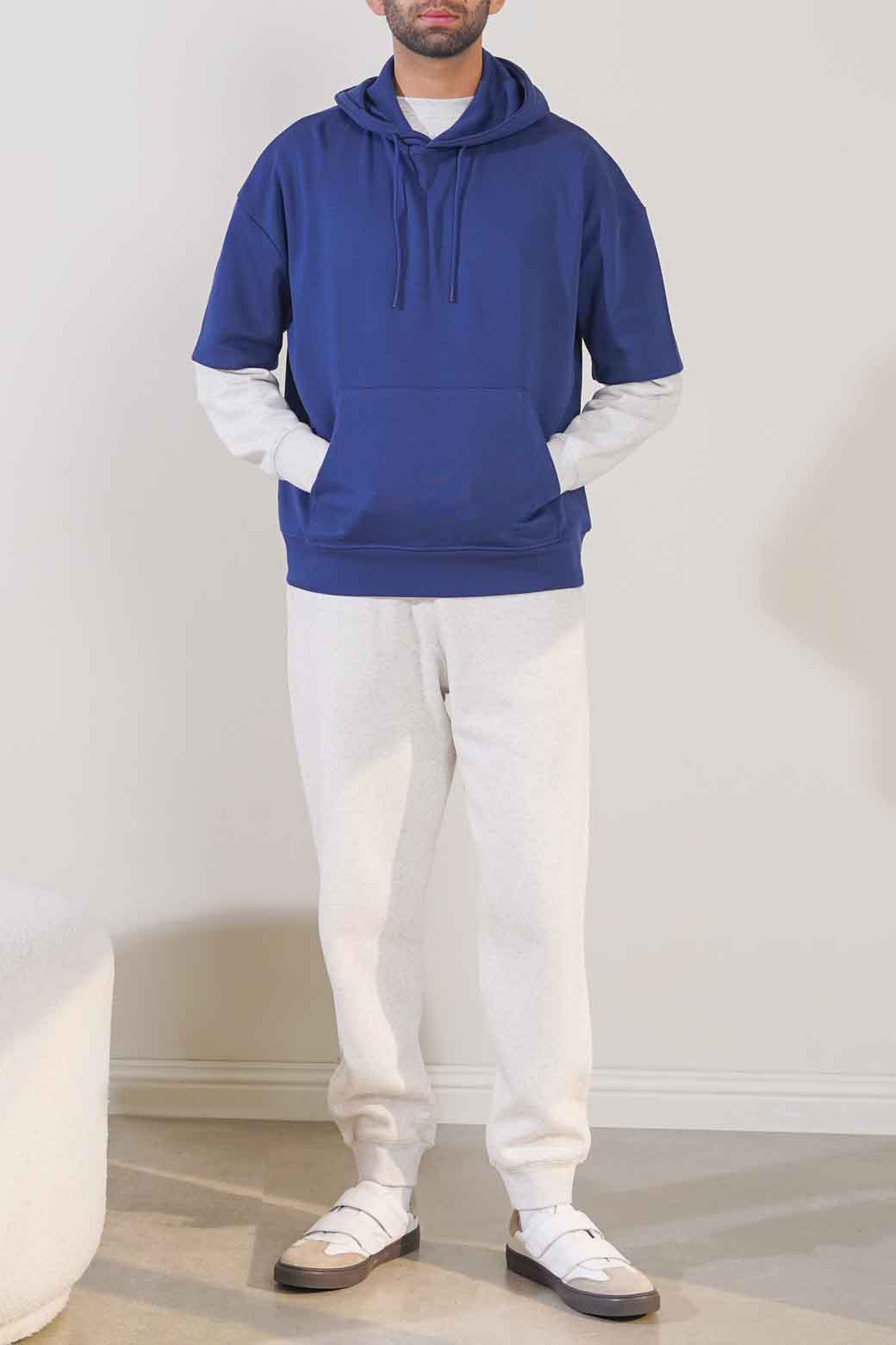 MIDNIGHT BLUE SOFT CASUAL HOODIE
