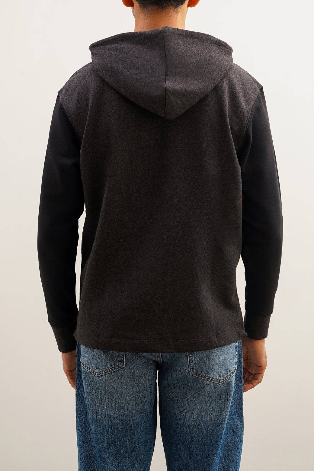 CHARCOAL CONTRAST HOODIE