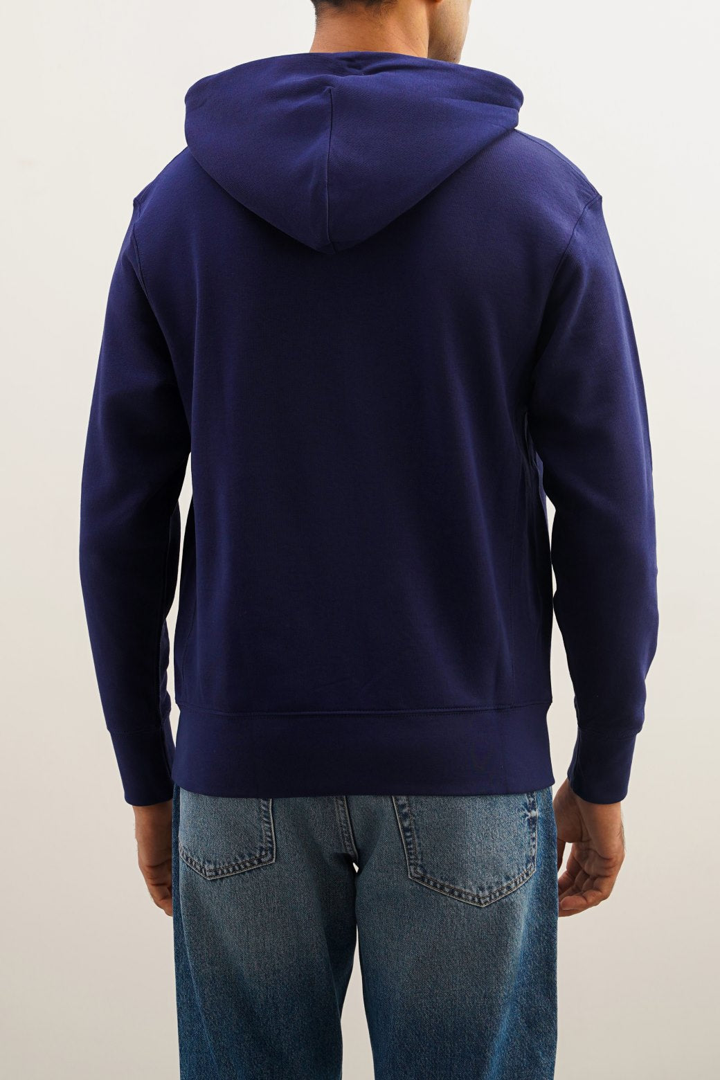 MIDNIGHT BLUE EMBLEM PRINTED HOODIE