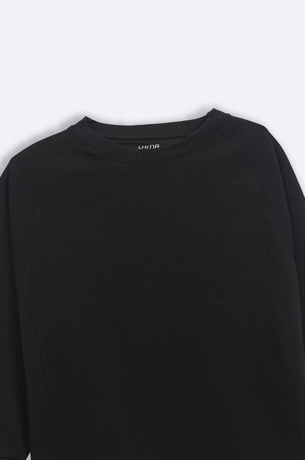 BLACK BASIC SWEATSHIRT
