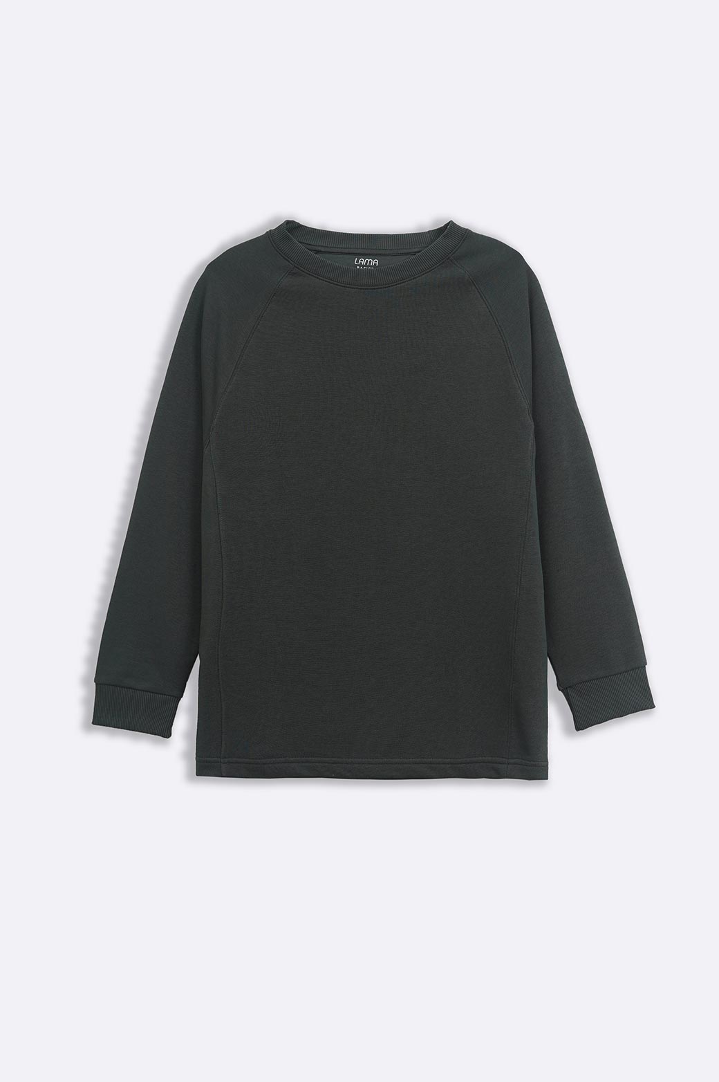 DARK GREEN BASIC SWEATSHIRT