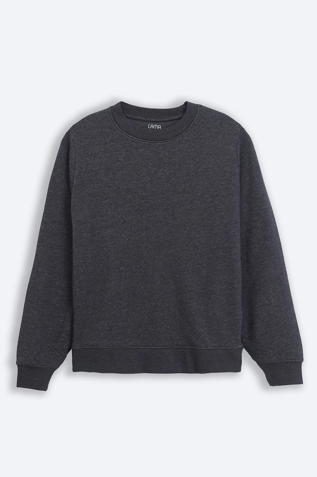 CHARCOAL BASIC SWEATSHIRT