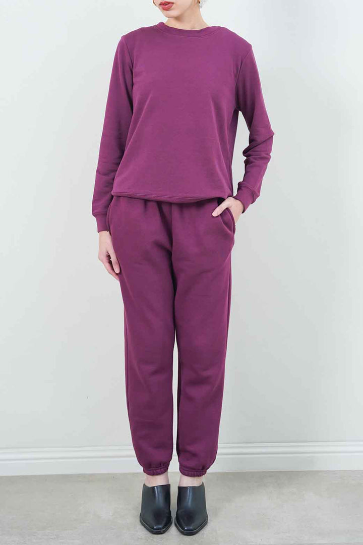 PLUM BASIC SWEATSHIRT