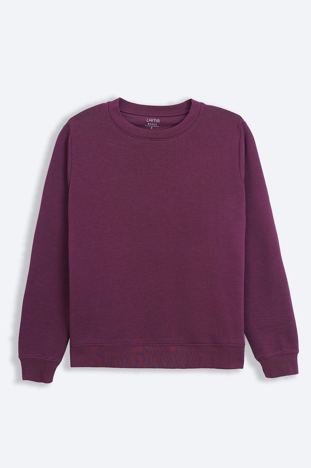 PLUM BASIC SWEATSHIRT