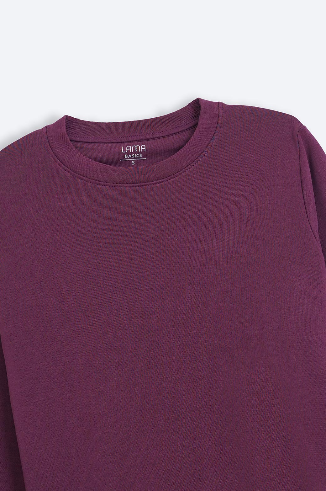 PLUM BASIC SWEATSHIRT