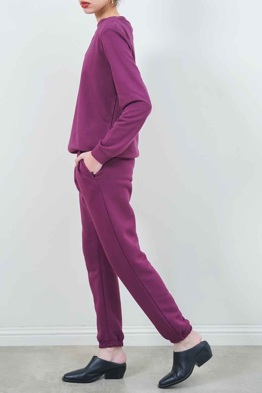 PLUM BASIC SWEATSHIRT