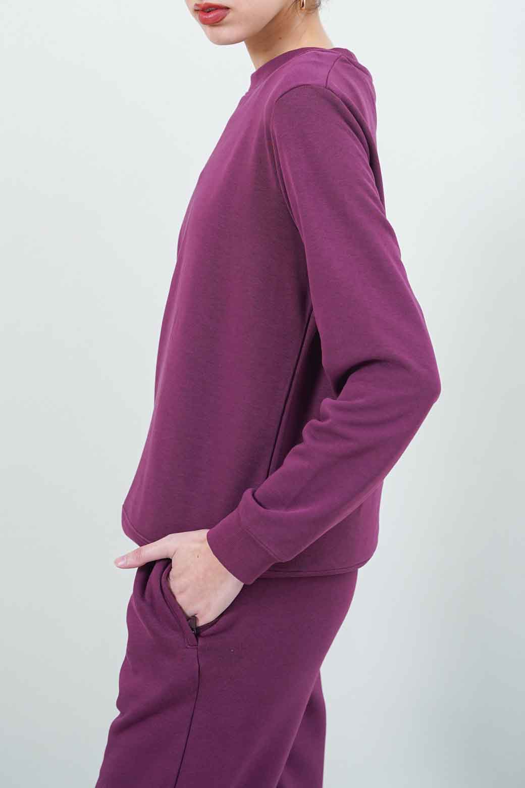 PLUM BASIC SWEATSHIRT