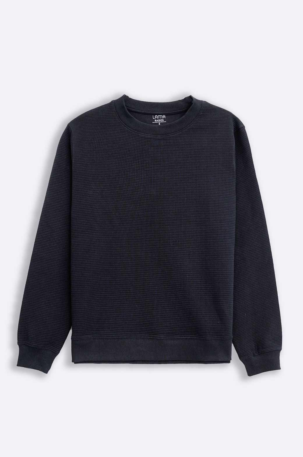 BLACK EVERYDAY RAGLAN SWEATSHIRT
