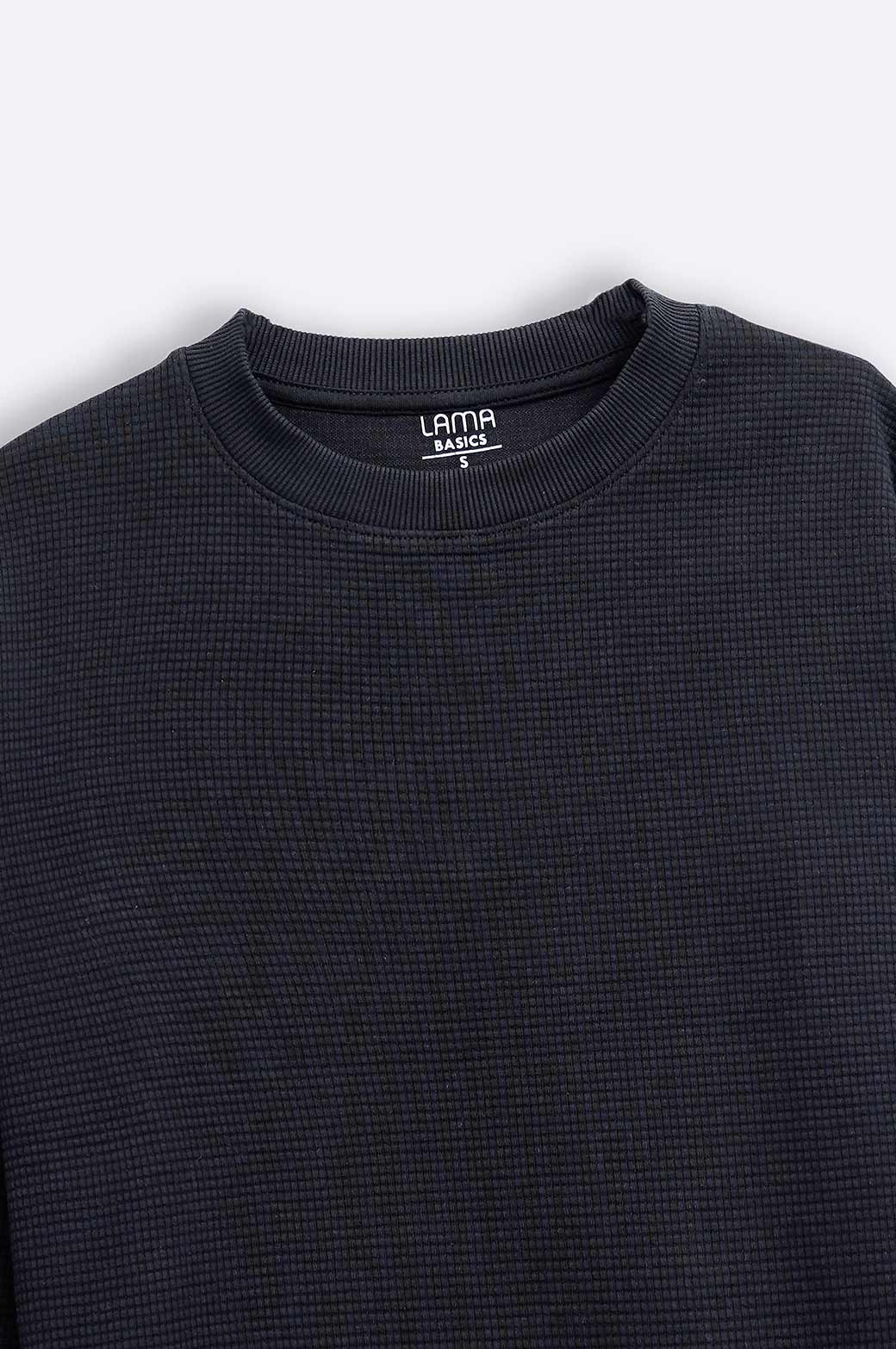 BLACK EVERYDAY RAGLAN SWEATSHIRT