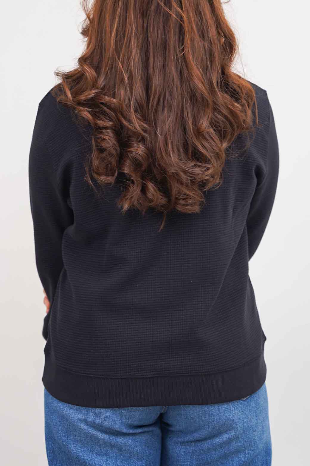 BLACK EVERYDAY RAGLAN SWEATSHIRT