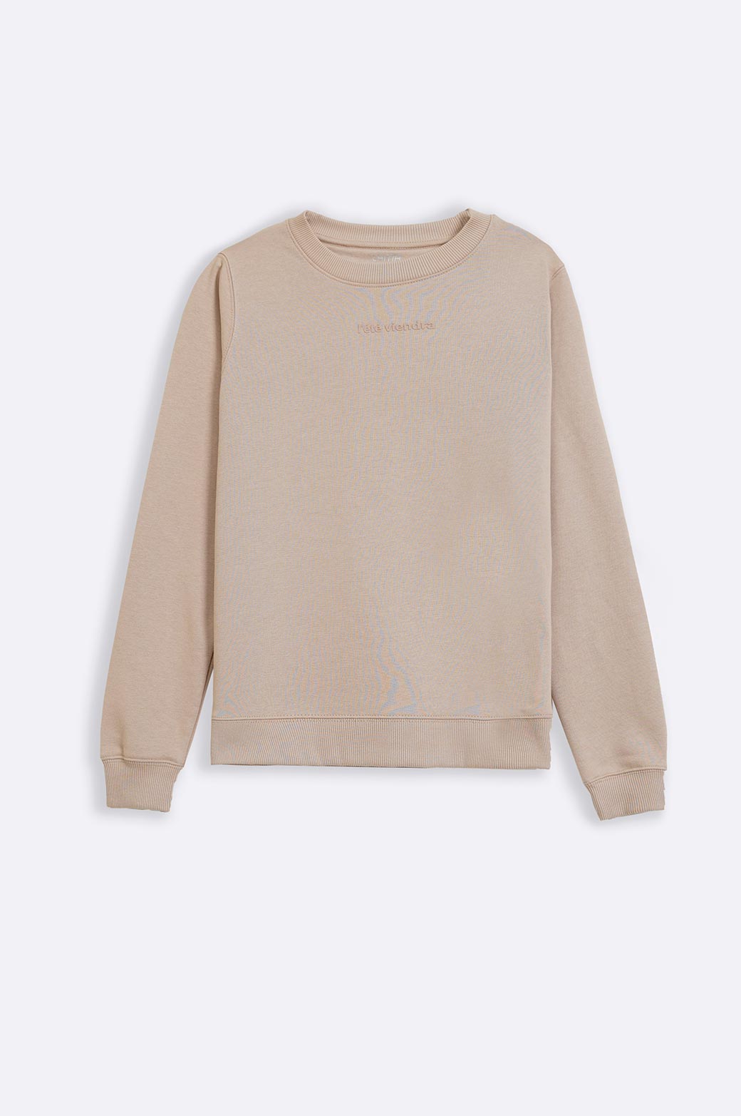 BEIGE CASUAL SWEATSHIRT