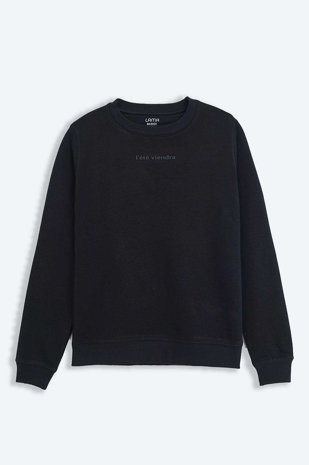 BLACK CASUAL SWEATSHIRT