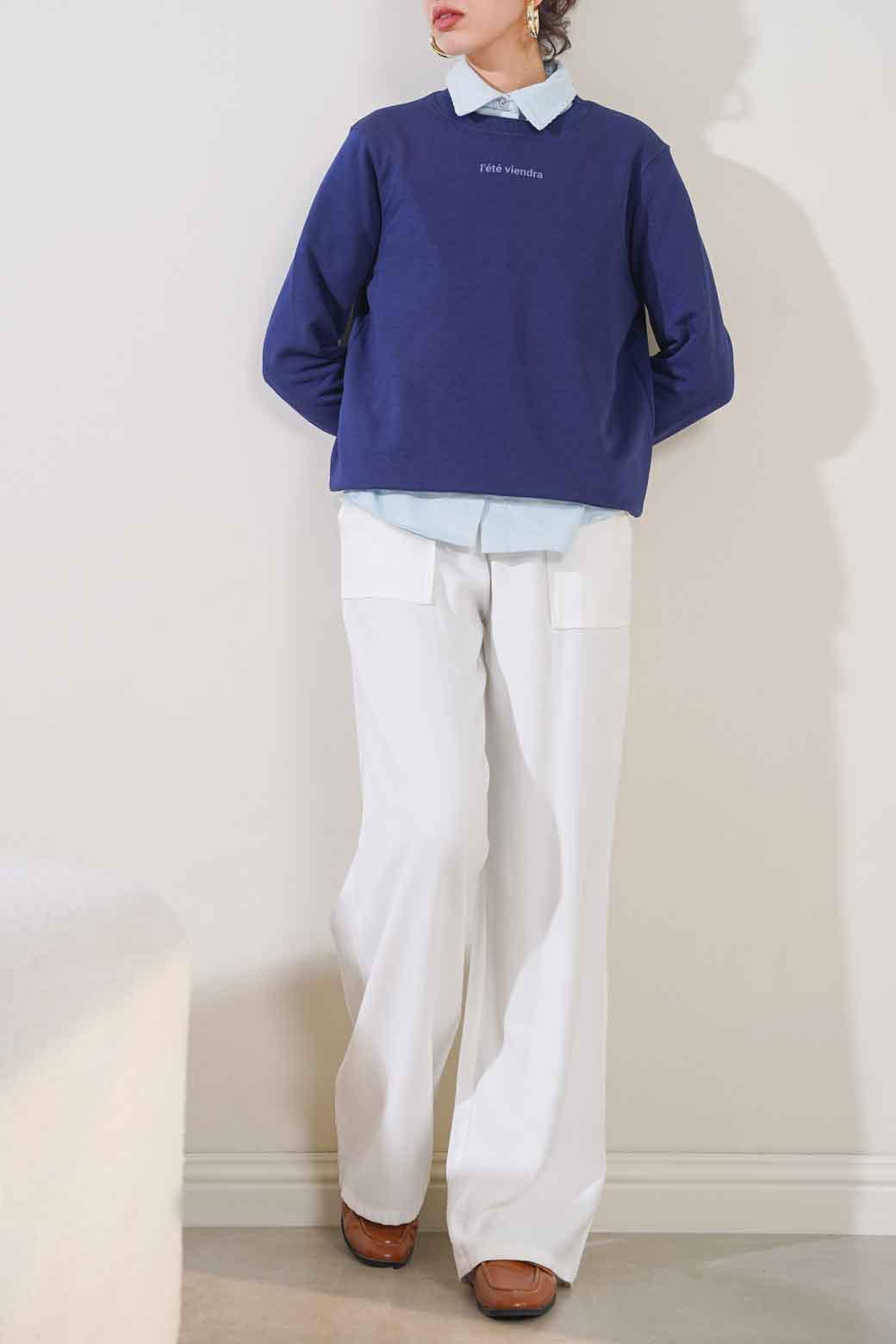 MID NIGHT BLUE CASUAL SWEATSHIRT