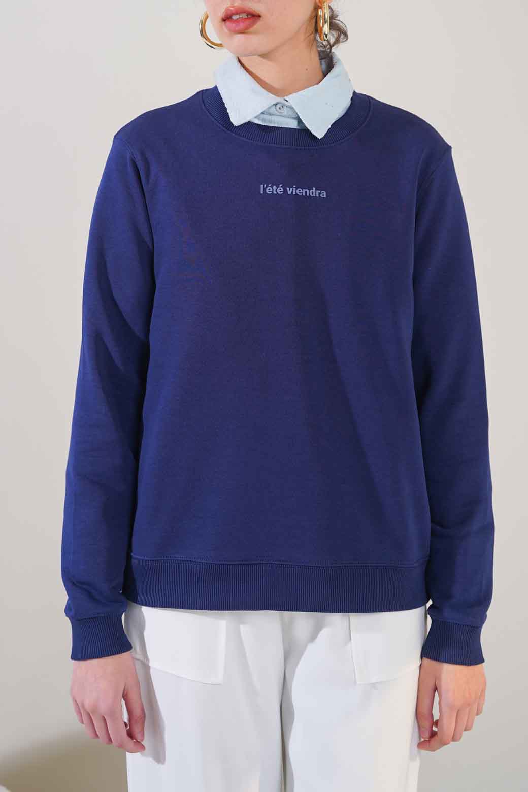 MID NIGHT BLUE CASUAL SWEATSHIRT