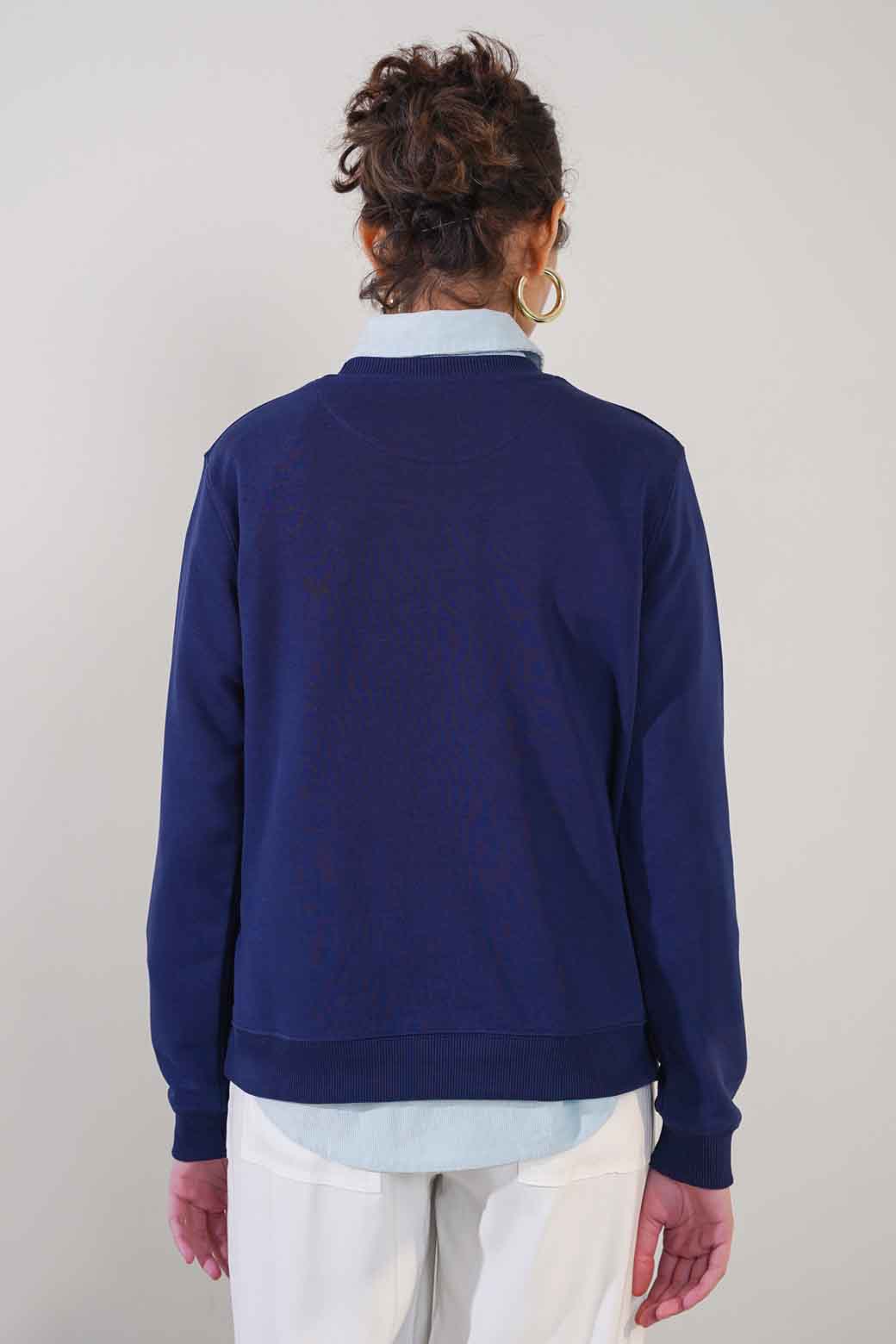 MID NIGHT BLUE CASUAL SWEATSHIRT