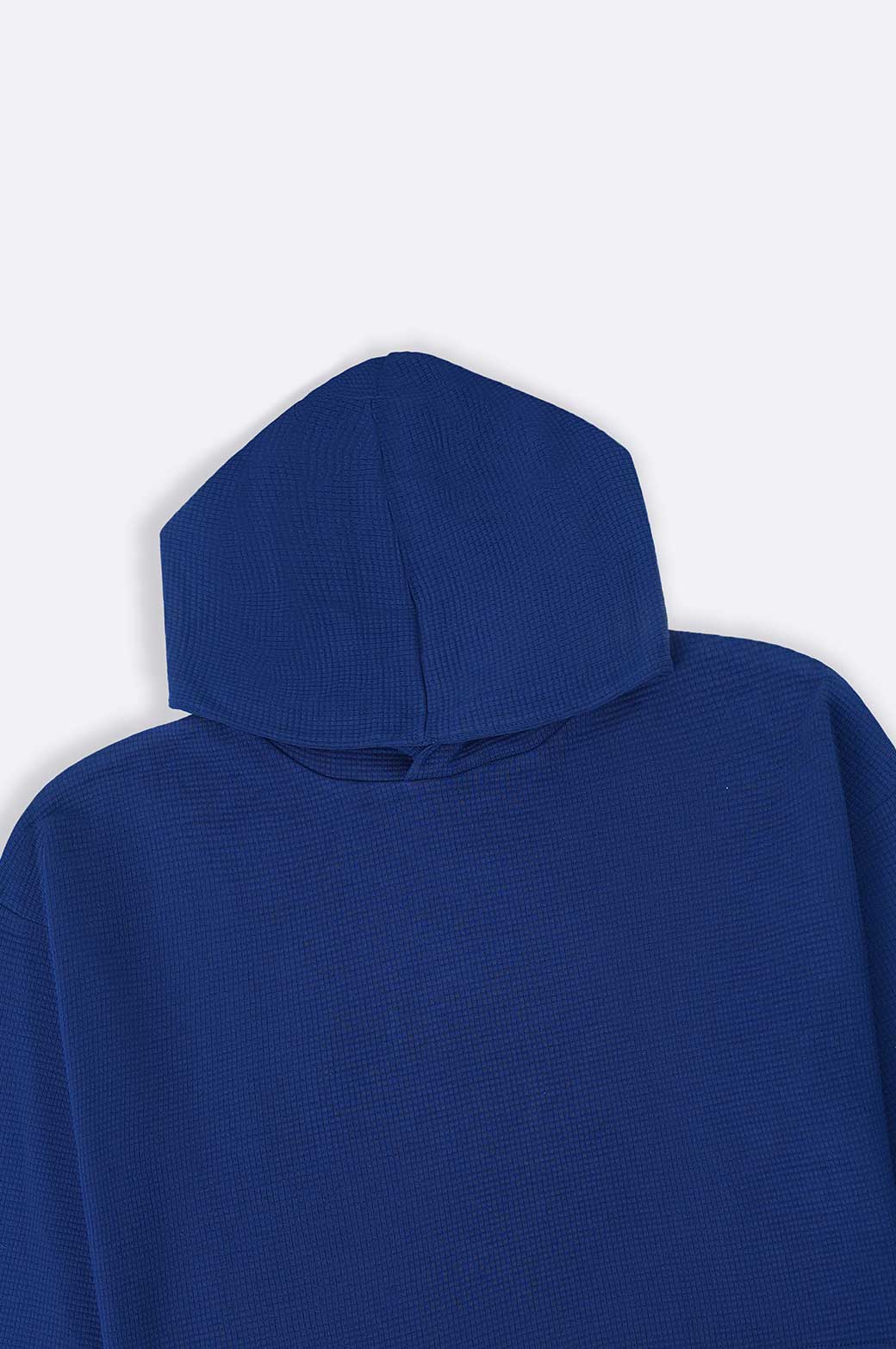 MIDNIGHT BLUE OVERSIZED CROPPED HOODIE