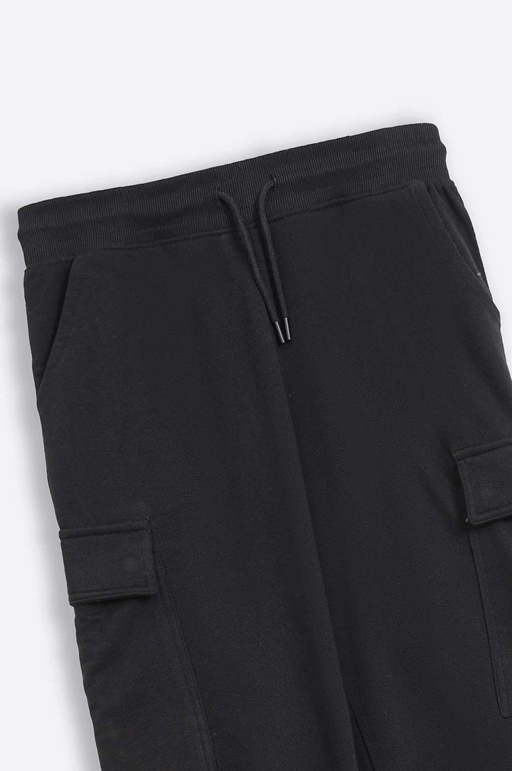 Black Cargo Trousers