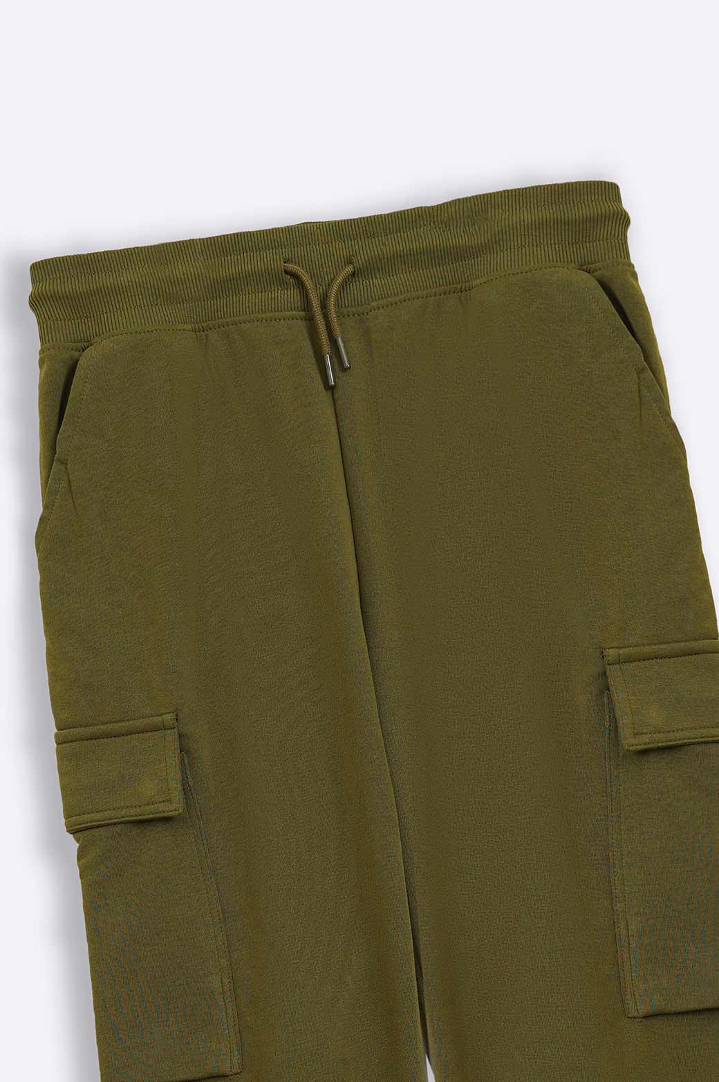 OLIVE CARGO TROUSER