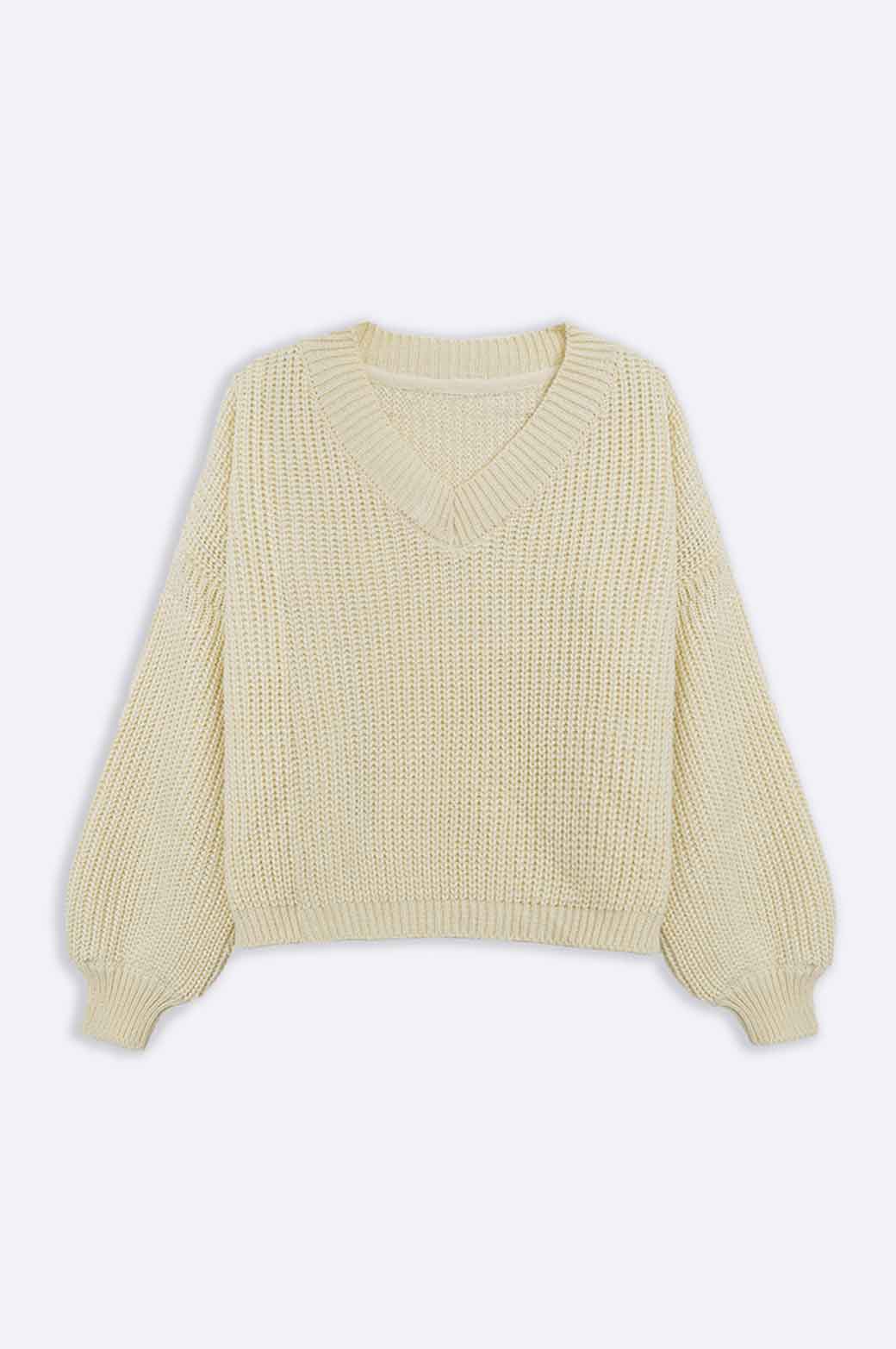 OFF WHITE BASIC CRICKET JUMPER