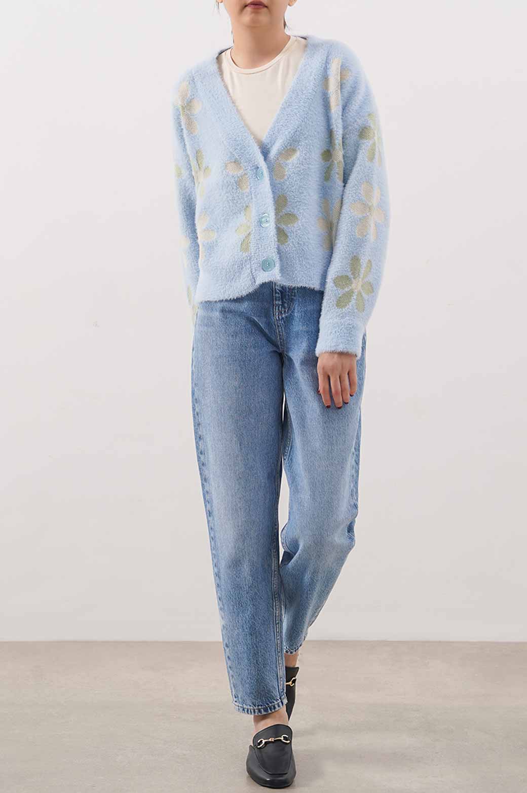 LIGHT BLUE BASIC CARDIGAN