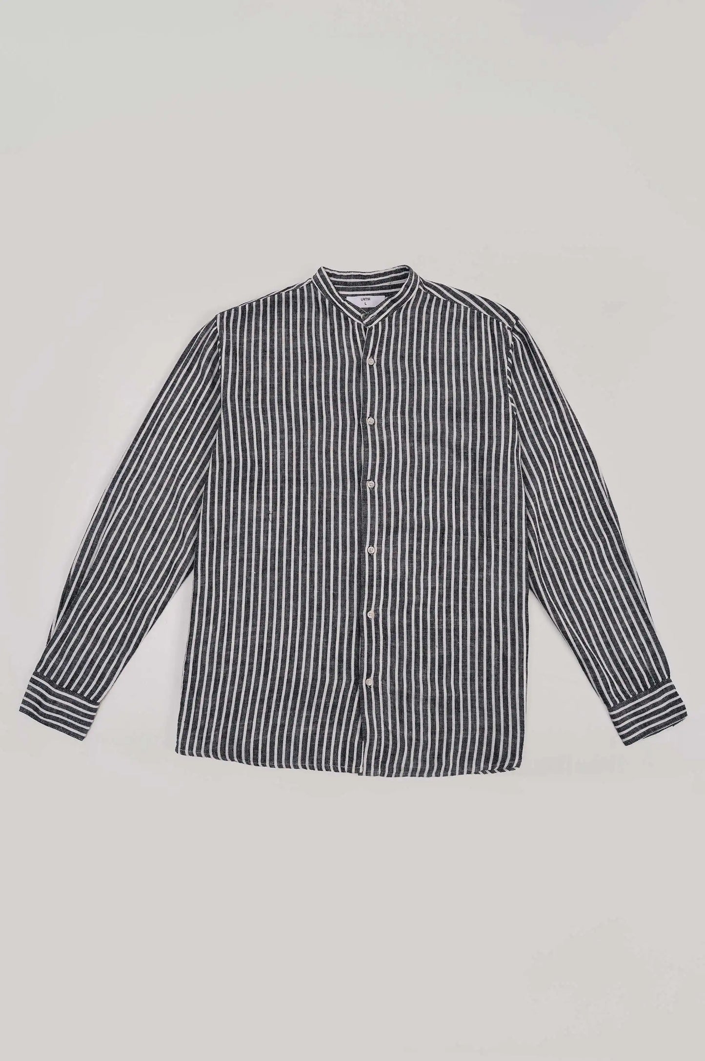 BLACK STRIPE BUTTON DOWN SHIRT