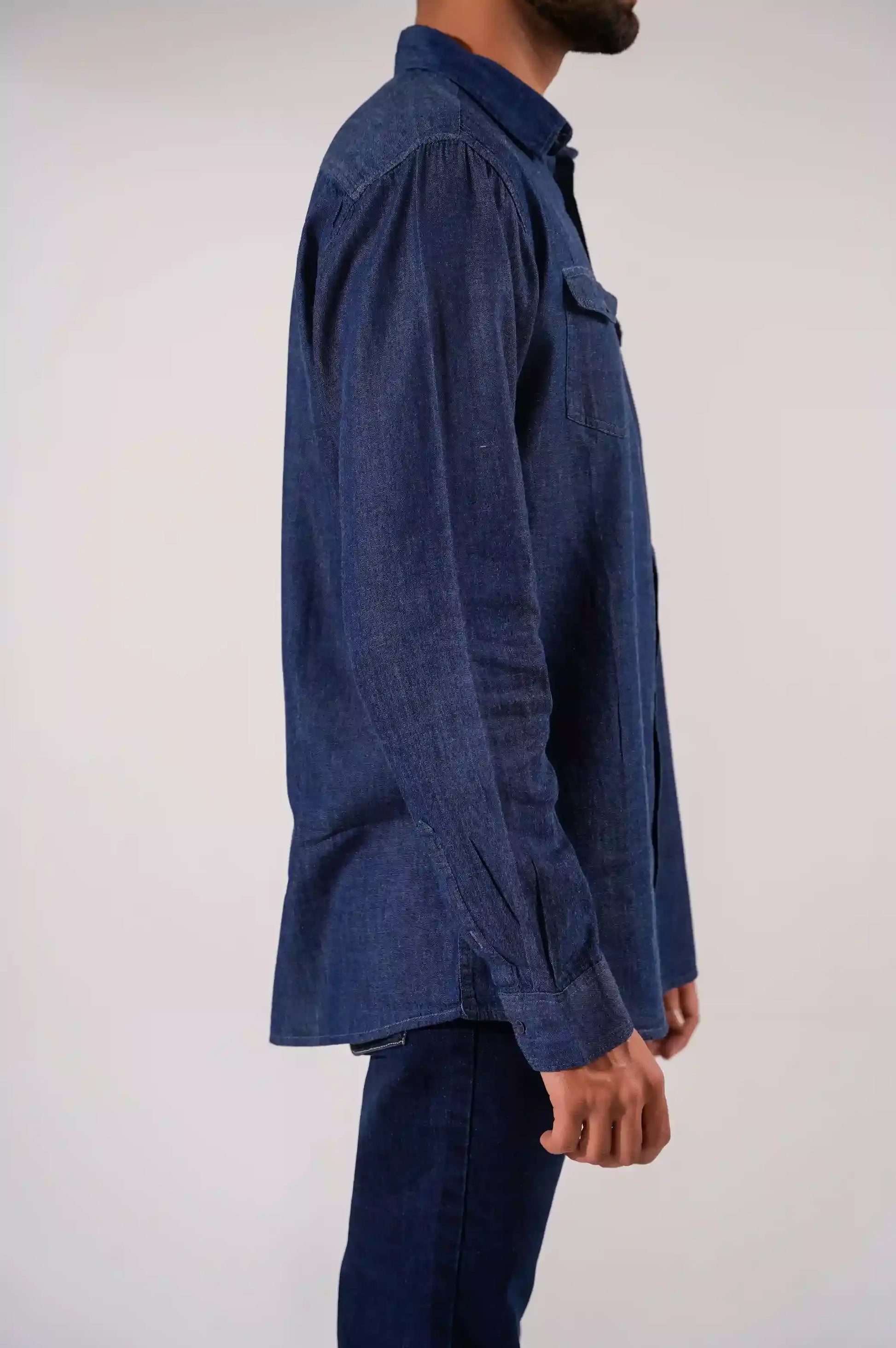 BLUE BUTTON DOWN SHIRT
