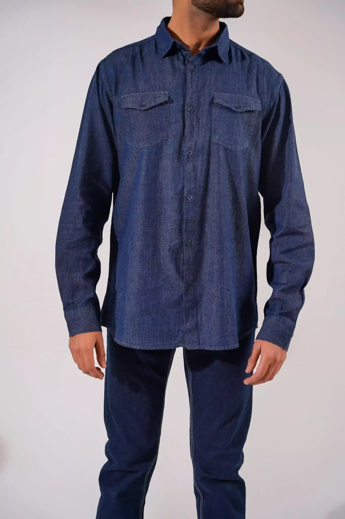 BLUE BUTTON DOWN SHIRT
