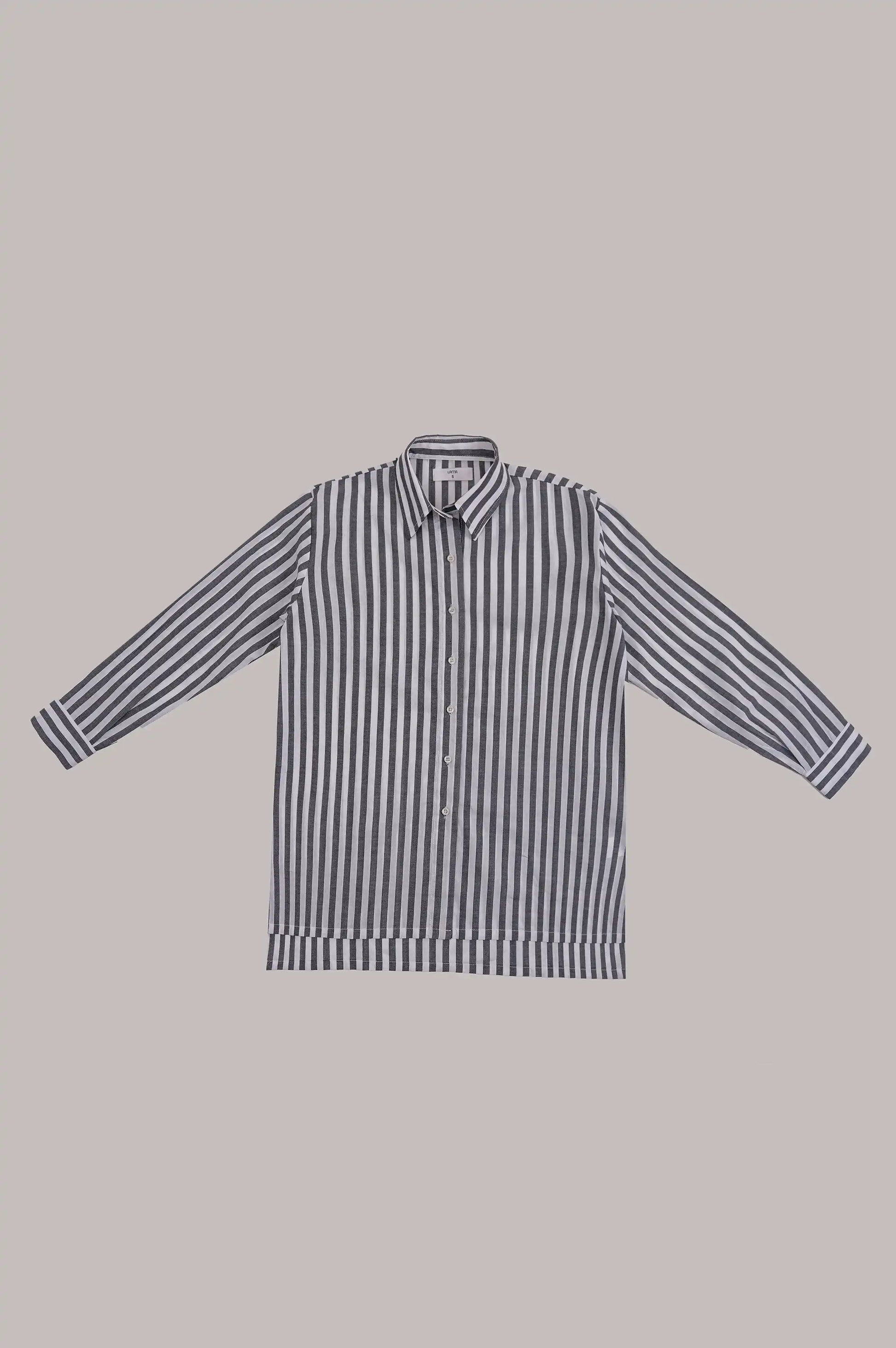 Black Stripes Button Down Shirt