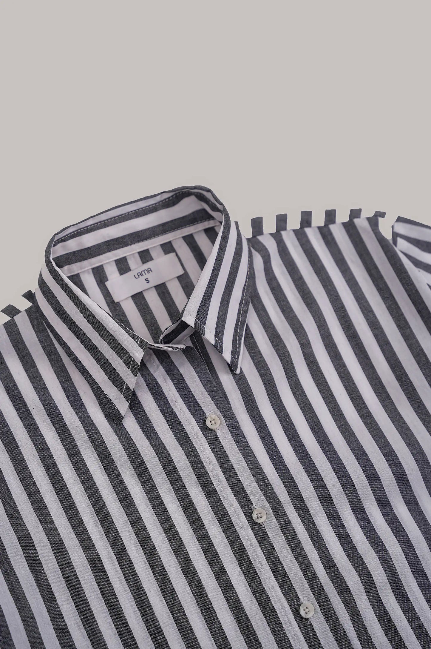 Black Stripes Button Down Shirt