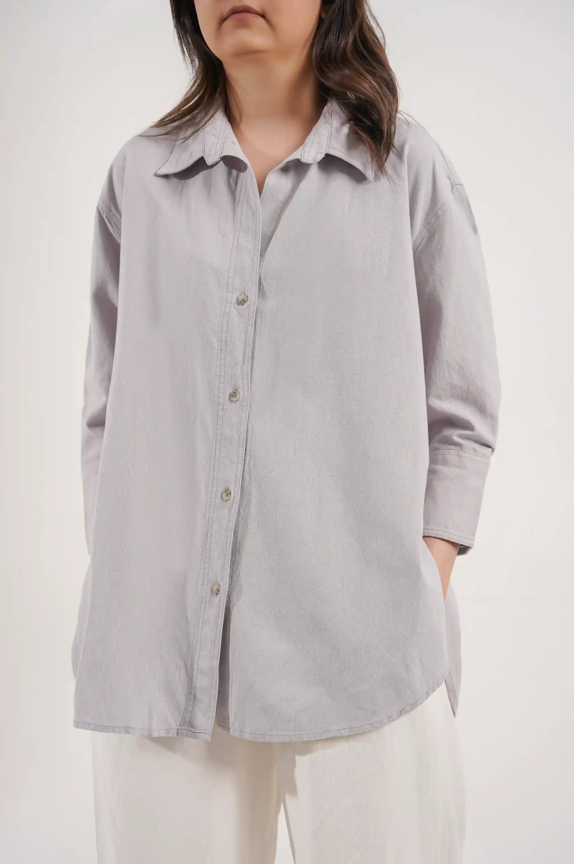 ICE BLUE BUTTON DOWN SHIRT
