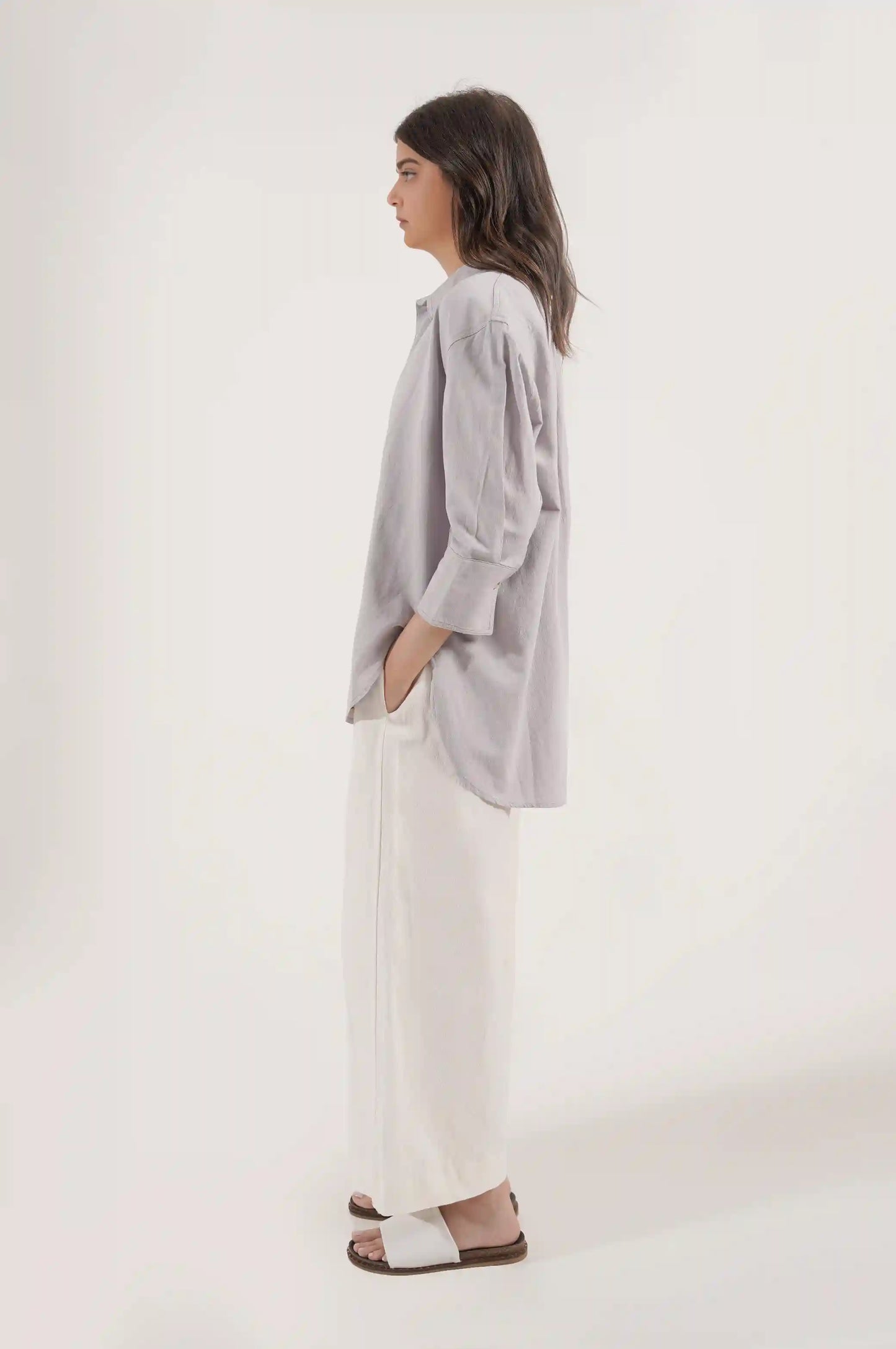 ICE BLUE BUTTON DOWN SHIRT