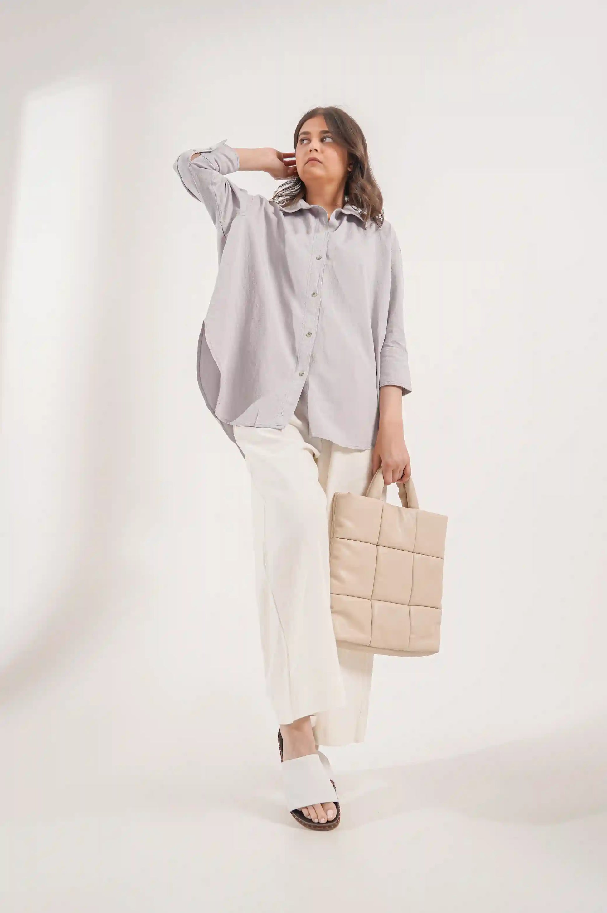 ICE BLUE BUTTON DOWN SHIRT