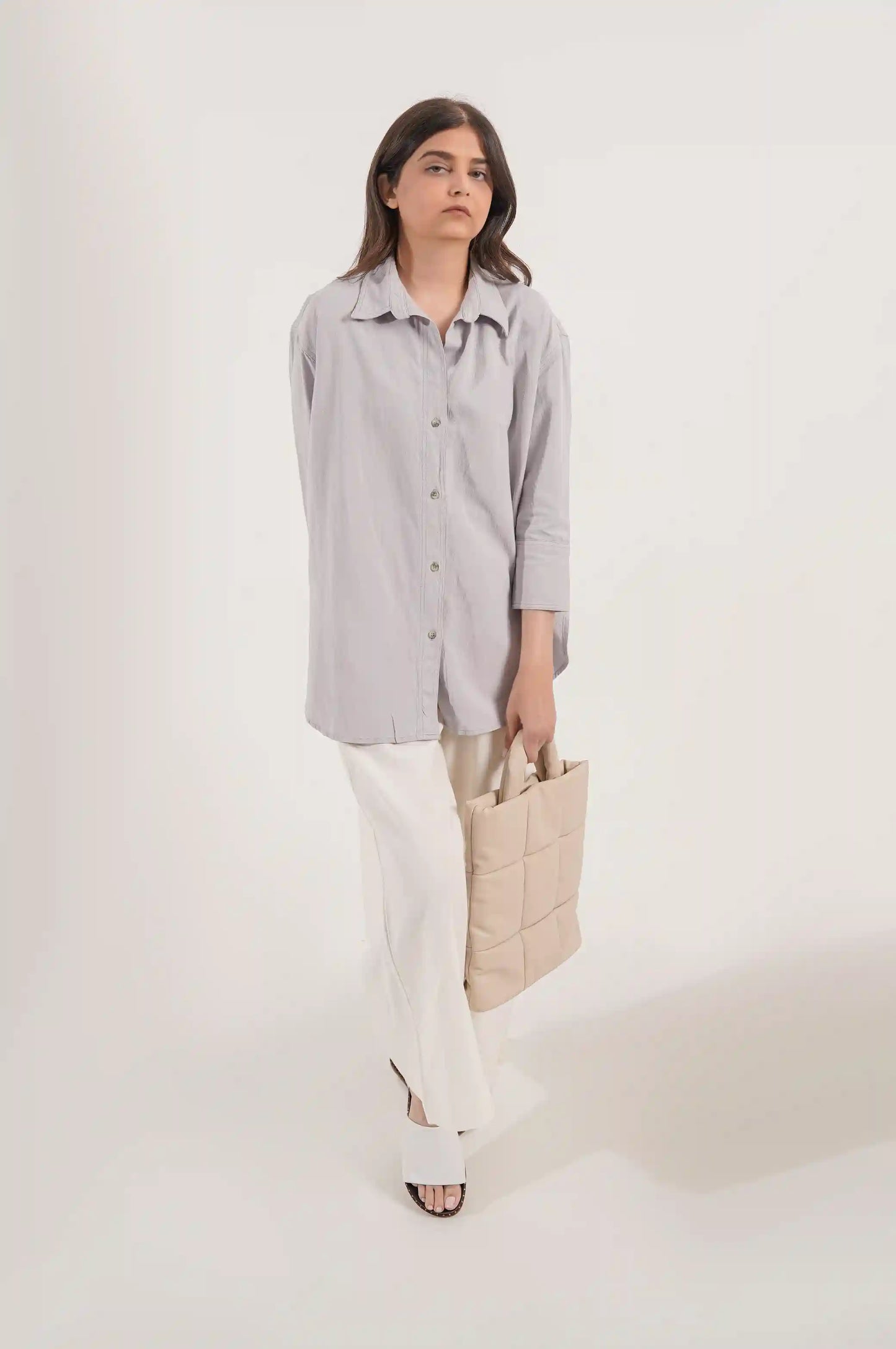 ICE BLUE BUTTON DOWN SHIRT