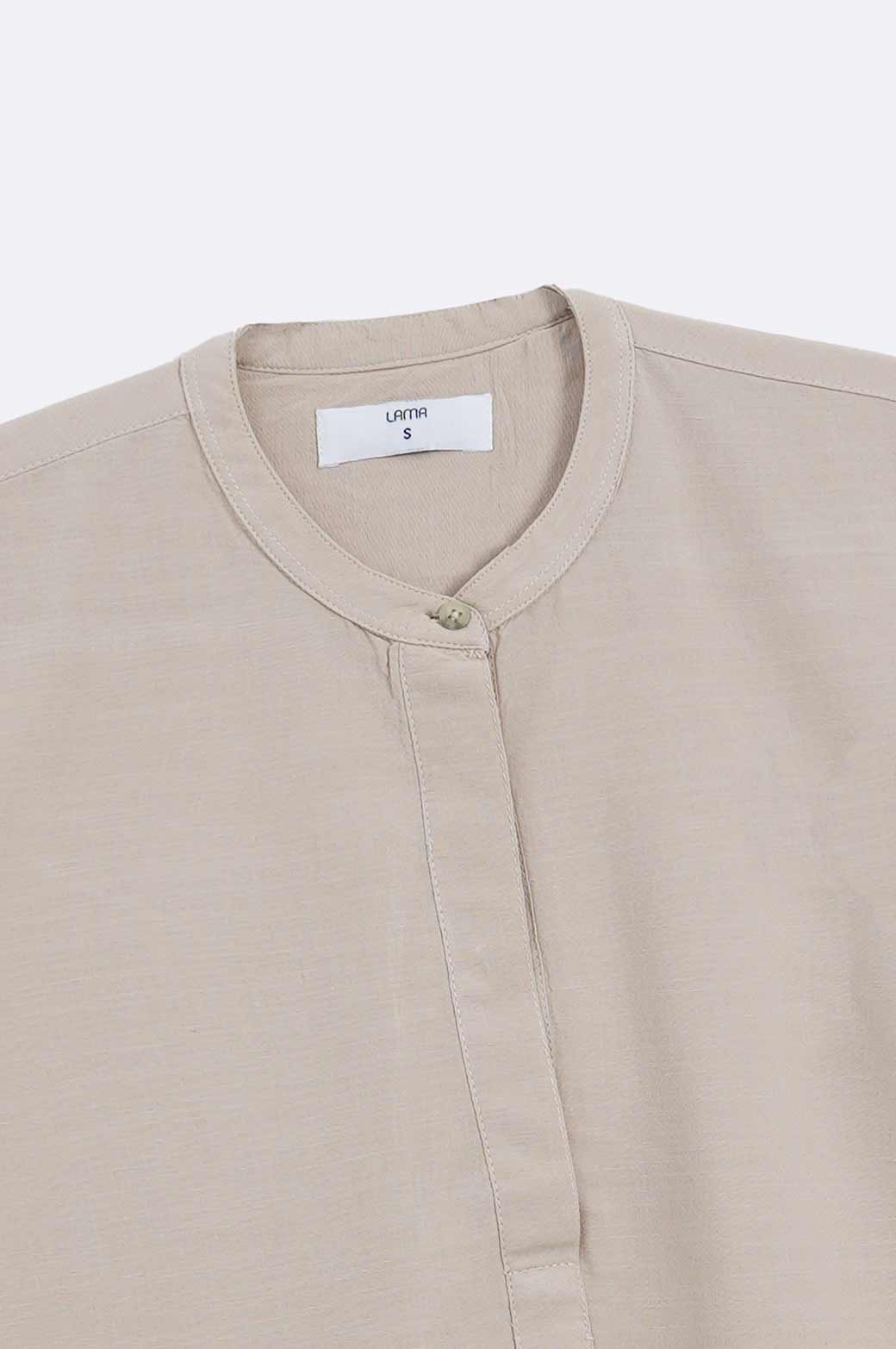 SKIN BAND COLLAR SHIRT