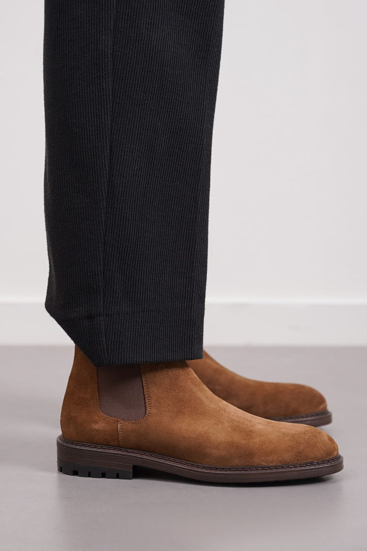 BROWN SUEDE LEATHER CHELSEAS