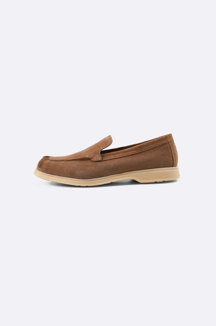 CAMEL COMFORTABLE LEATHER LOAFERS