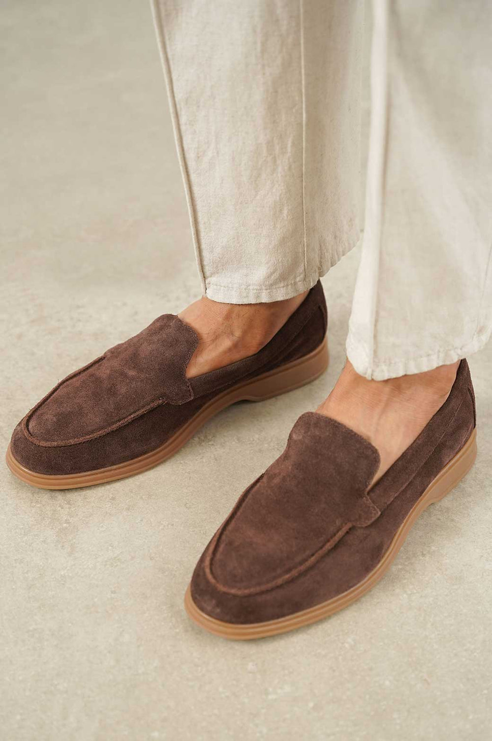 COFFEE SLIP-ON LOAFERS
