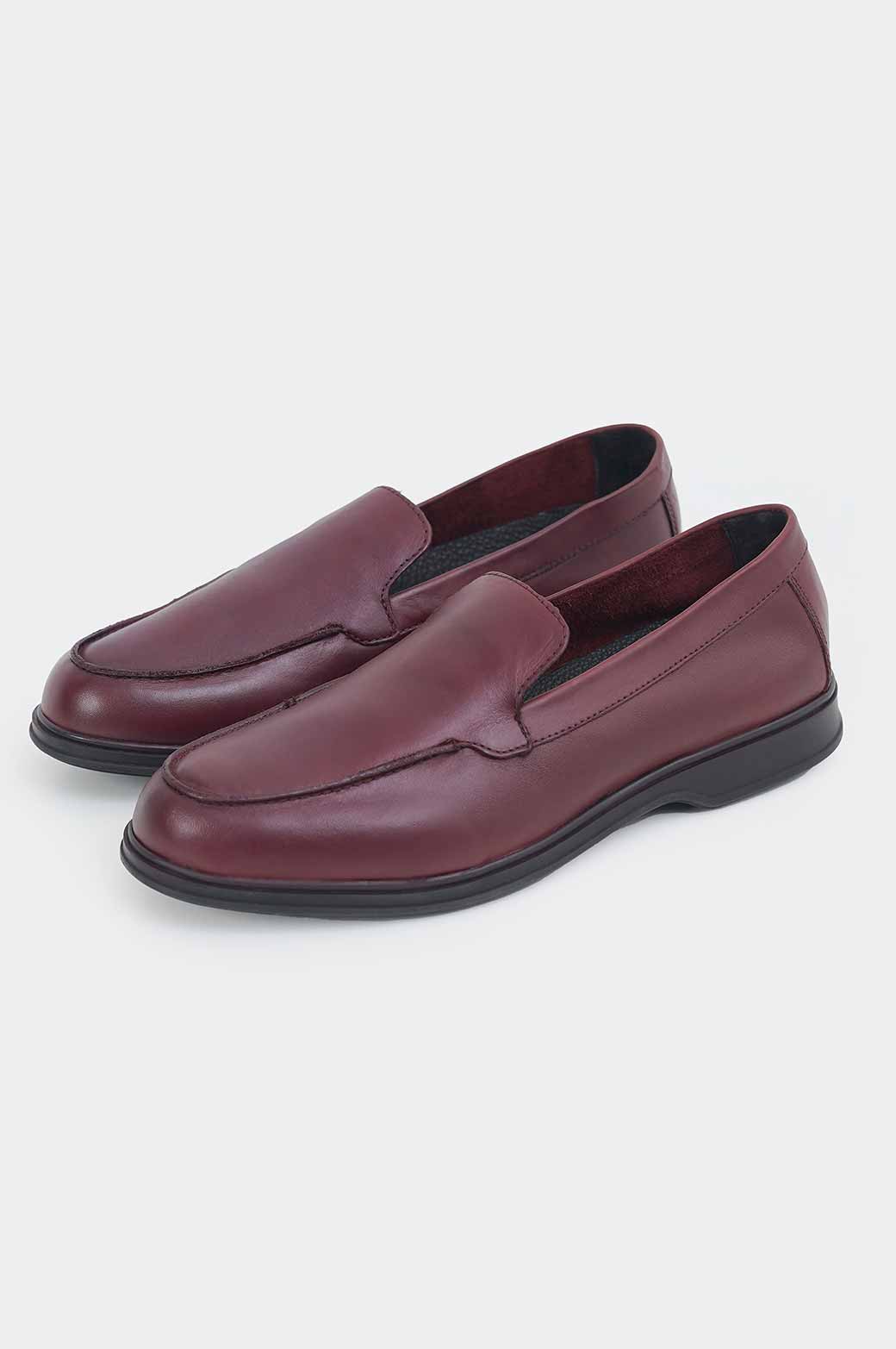 BURGENDY CASUAL SUMMER LOAFERS