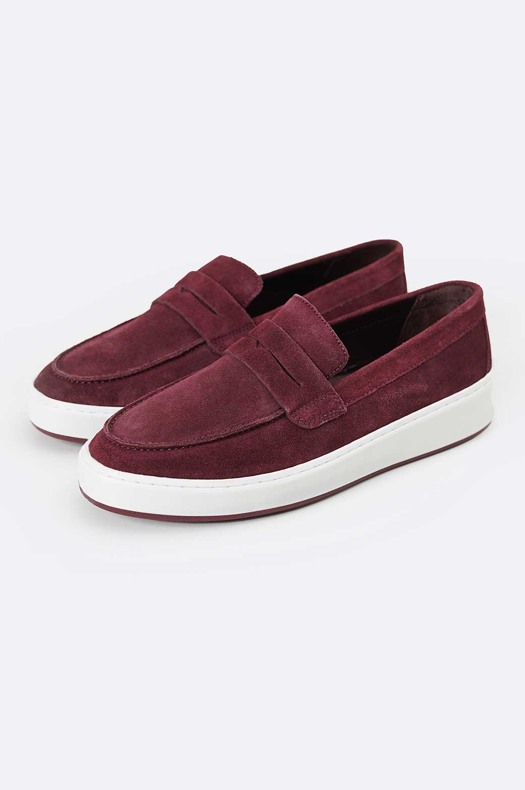 BURGUNDY PENNY LOAFERS