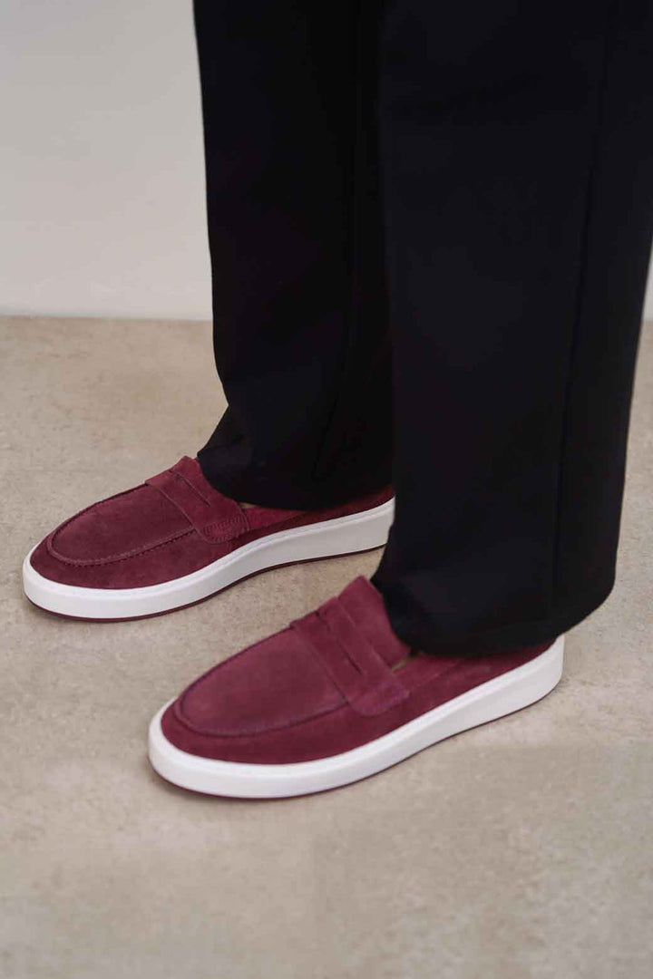 BURGUNDY PENNY LOAFERS