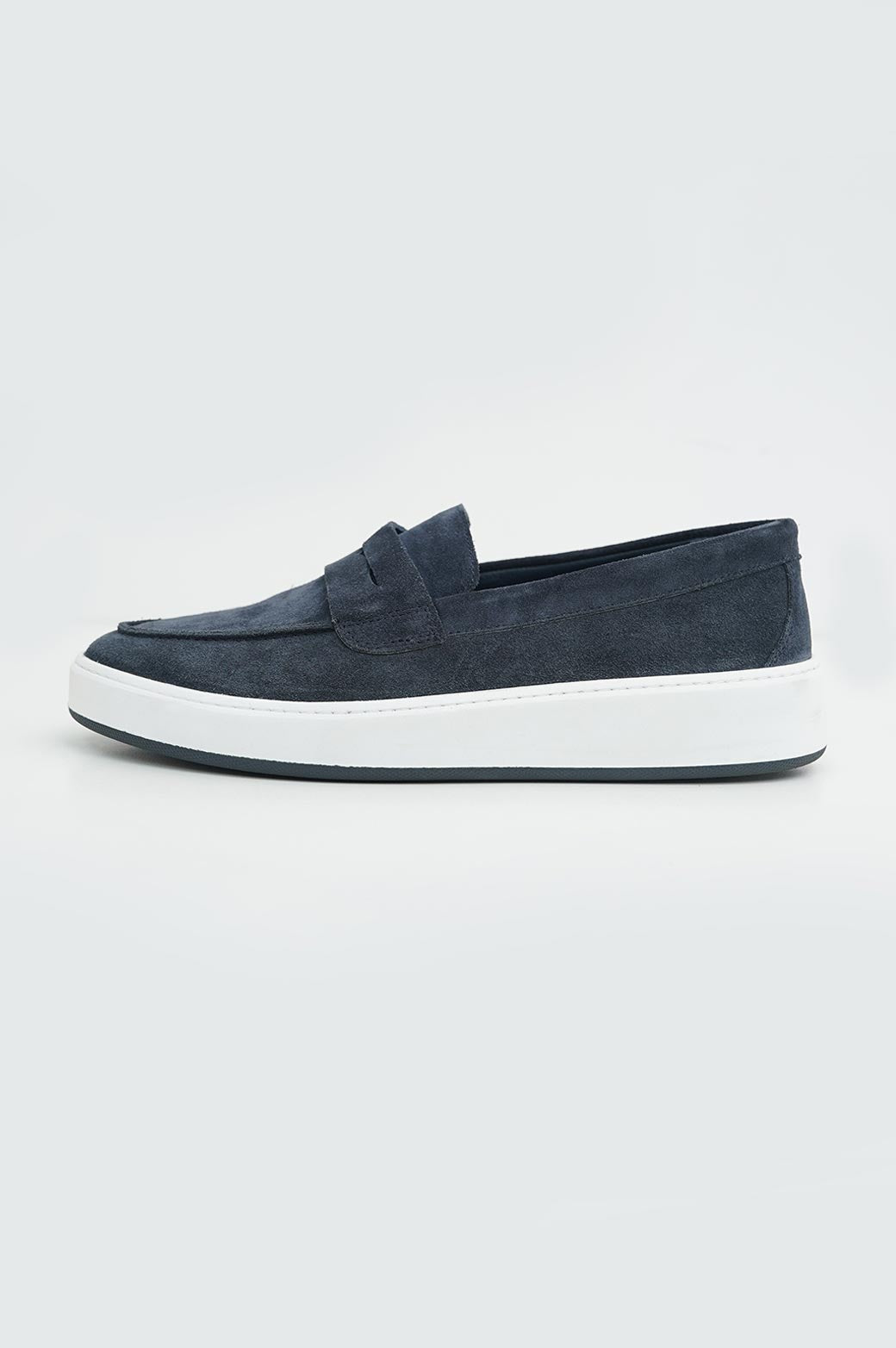NAVY PENNY LOAFERS