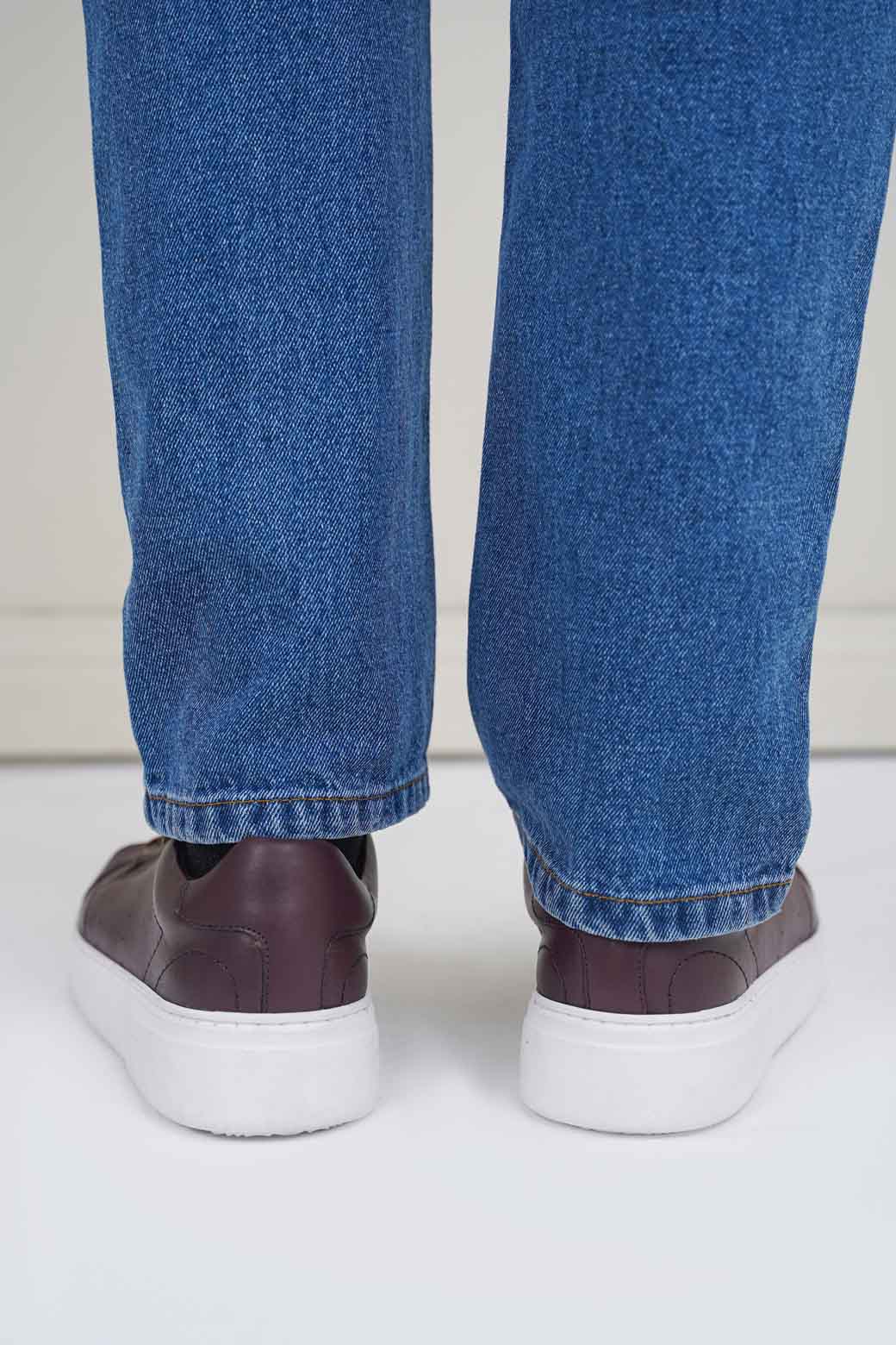 BURGANDY PLATFORM SNEAKERS