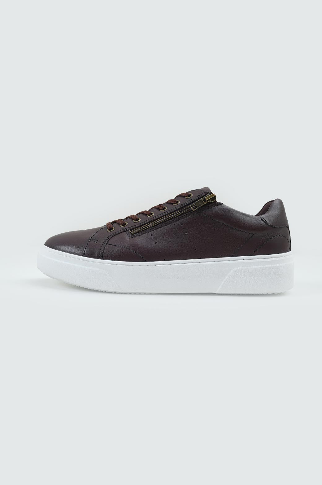BURGANDY PLATFORM SNEAKERS