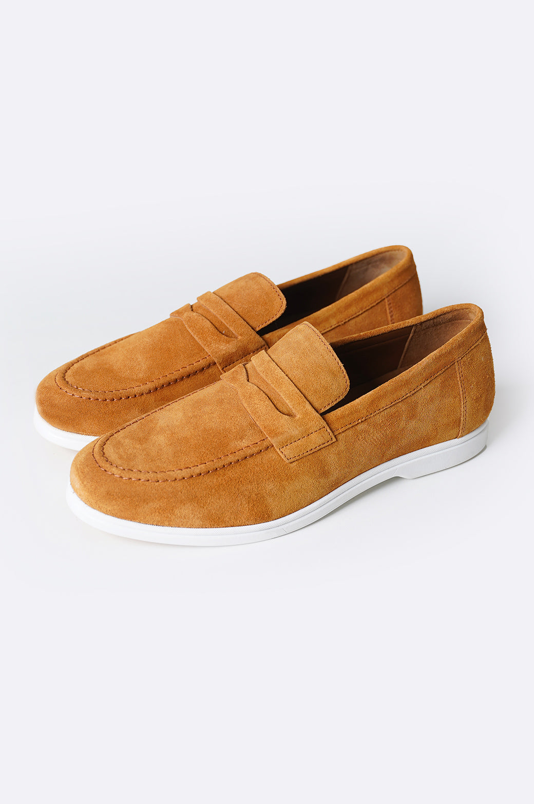 HONEY LEATHER LOAFERS