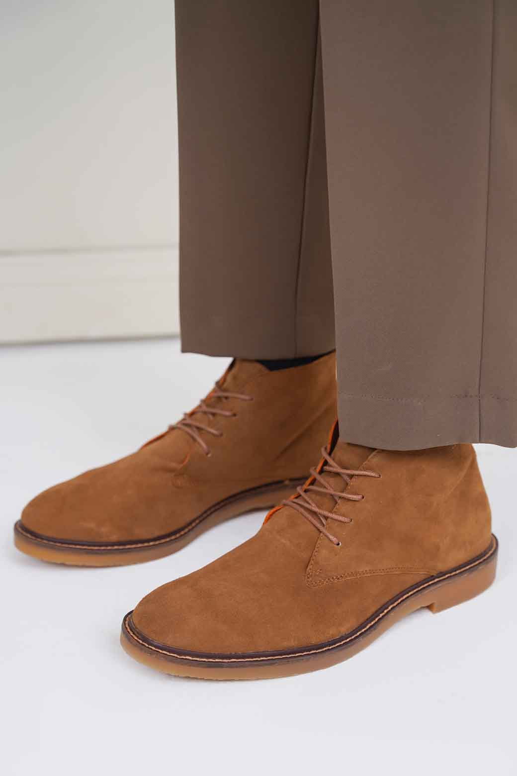 COFFEE SUEDE CHUKKA BOOTS