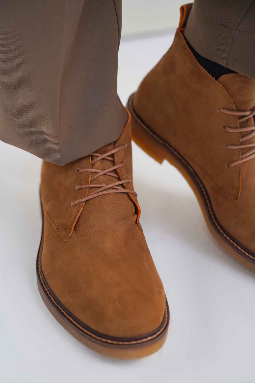 COFFEE SUEDE CHUKKA BOOTS